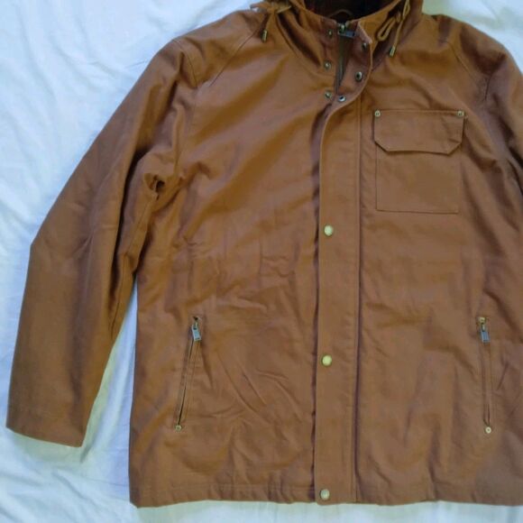 Pendleton Hooded Timber Cruiser Jacket Whiskey Brown Canvas Outdoor Mens XXL - Picture 3 of 16